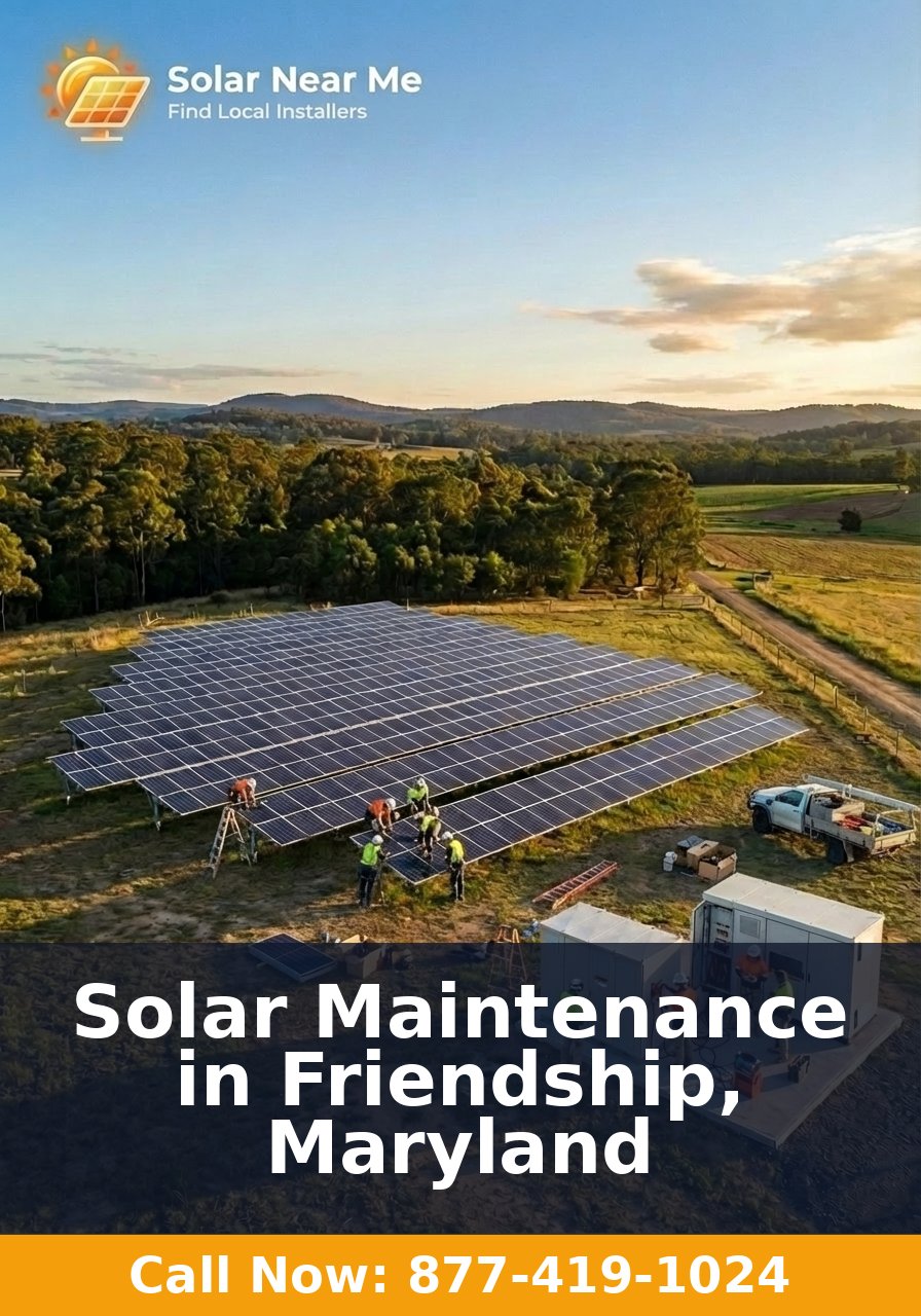 Solar Maintenance in Friendship, Maryland
