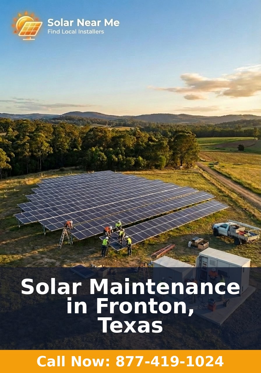 Solar Maintenance in Fronton, Texas