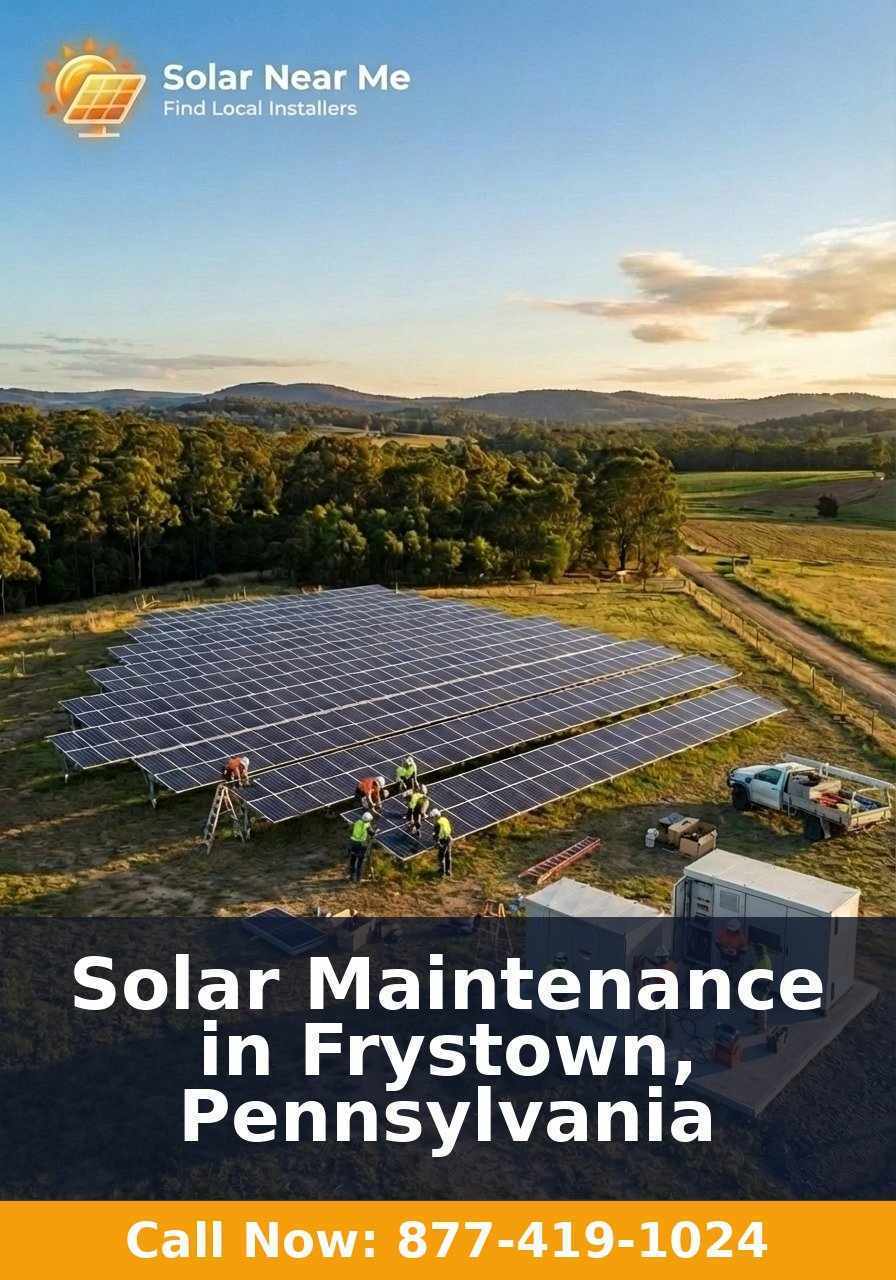Solar Maintenance in Frystown, Pennsylvania