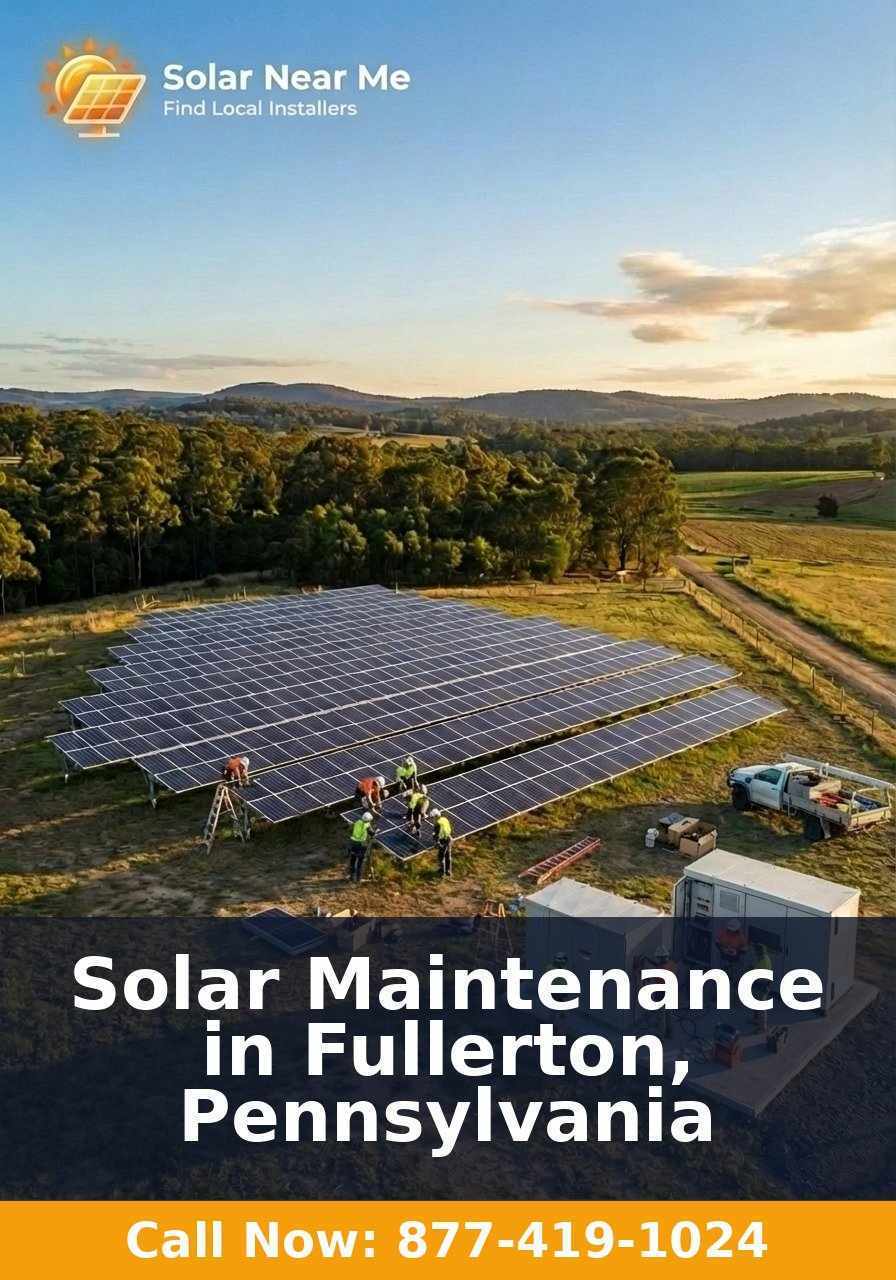 Solar Maintenance in Fullerton, Pennsylvania