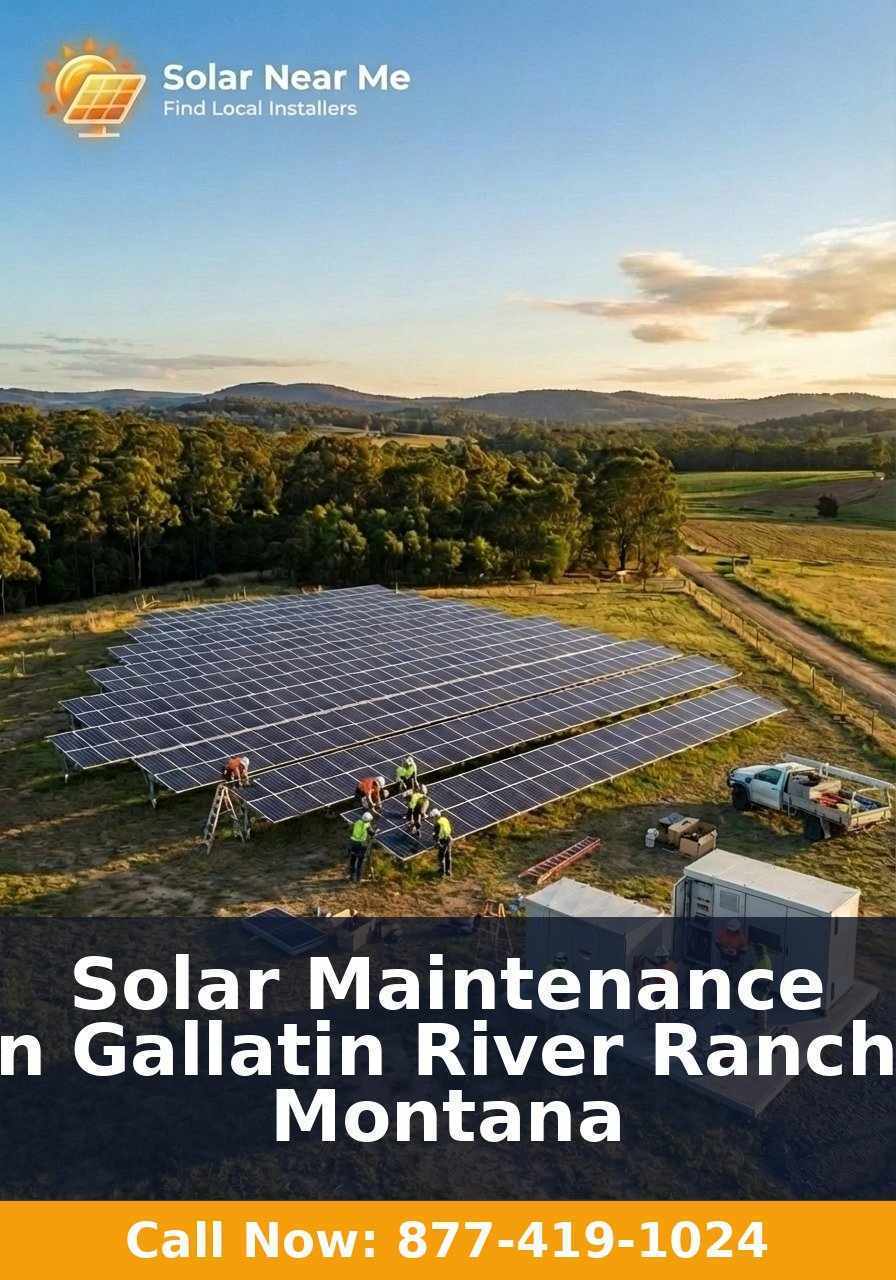 Solar Maintenance in Gallatin River Ranch, Montana