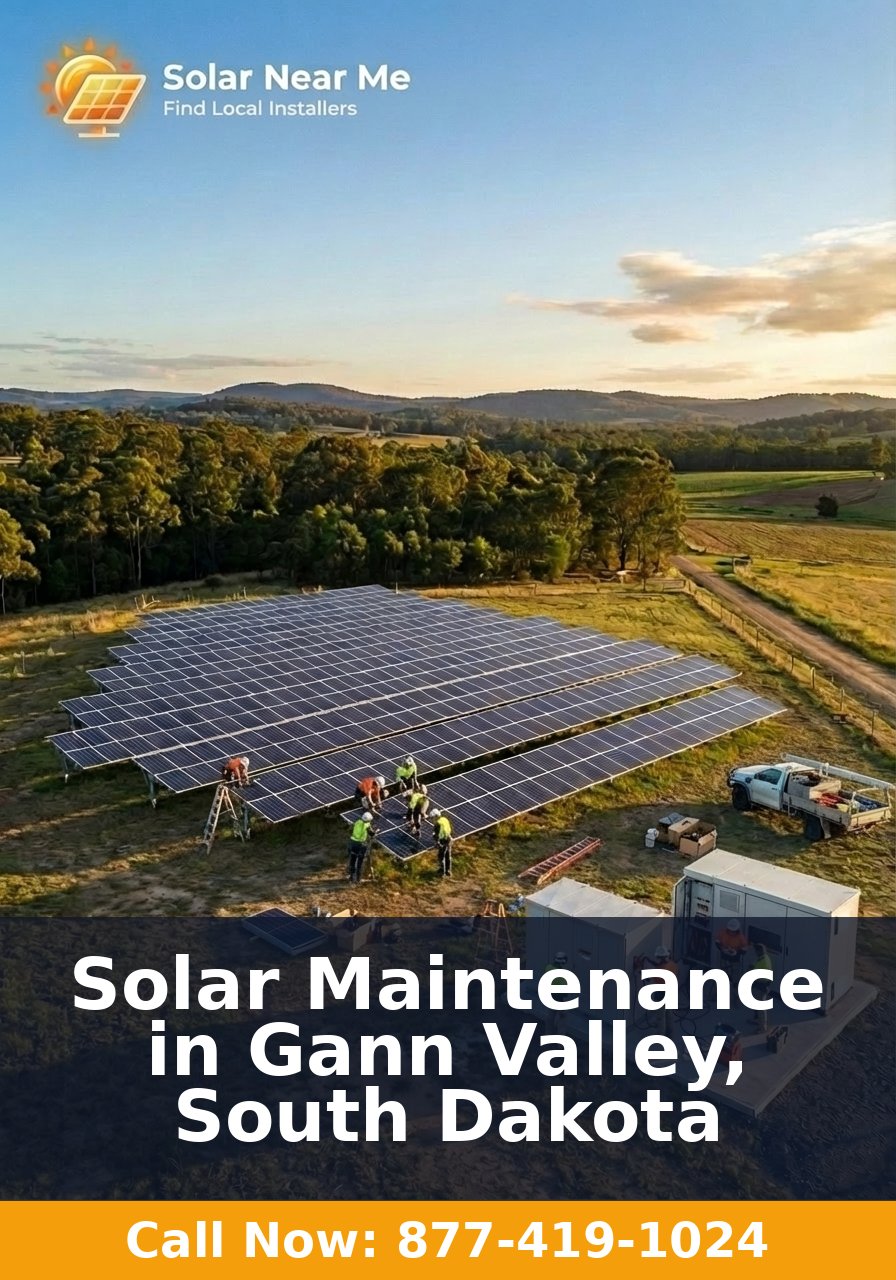 Solar Maintenance in Gann Valley, South Dakota