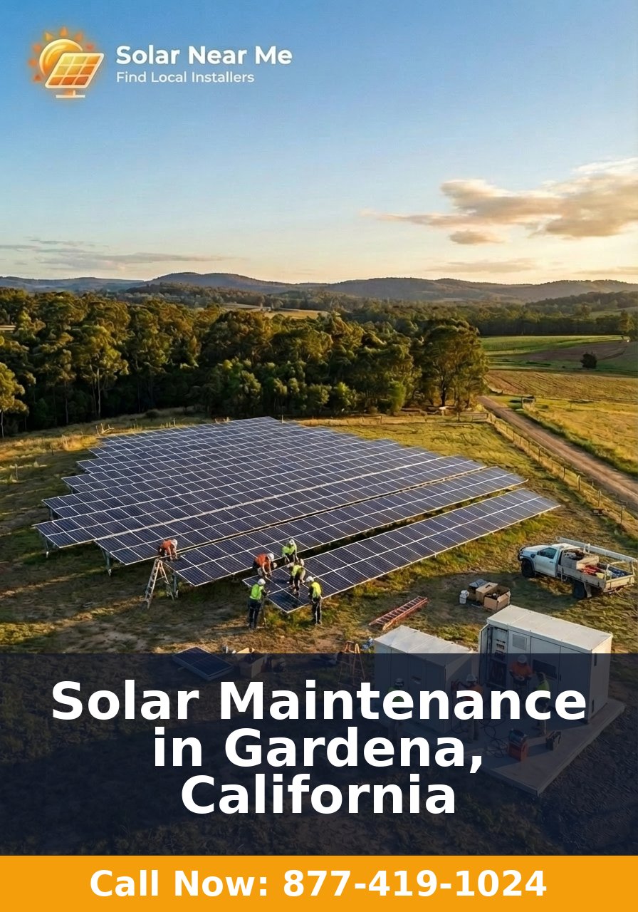 Solar Maintenance in Gardena, California