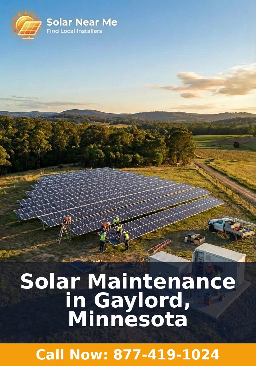 Solar Maintenance in Gaylord, Minnesota