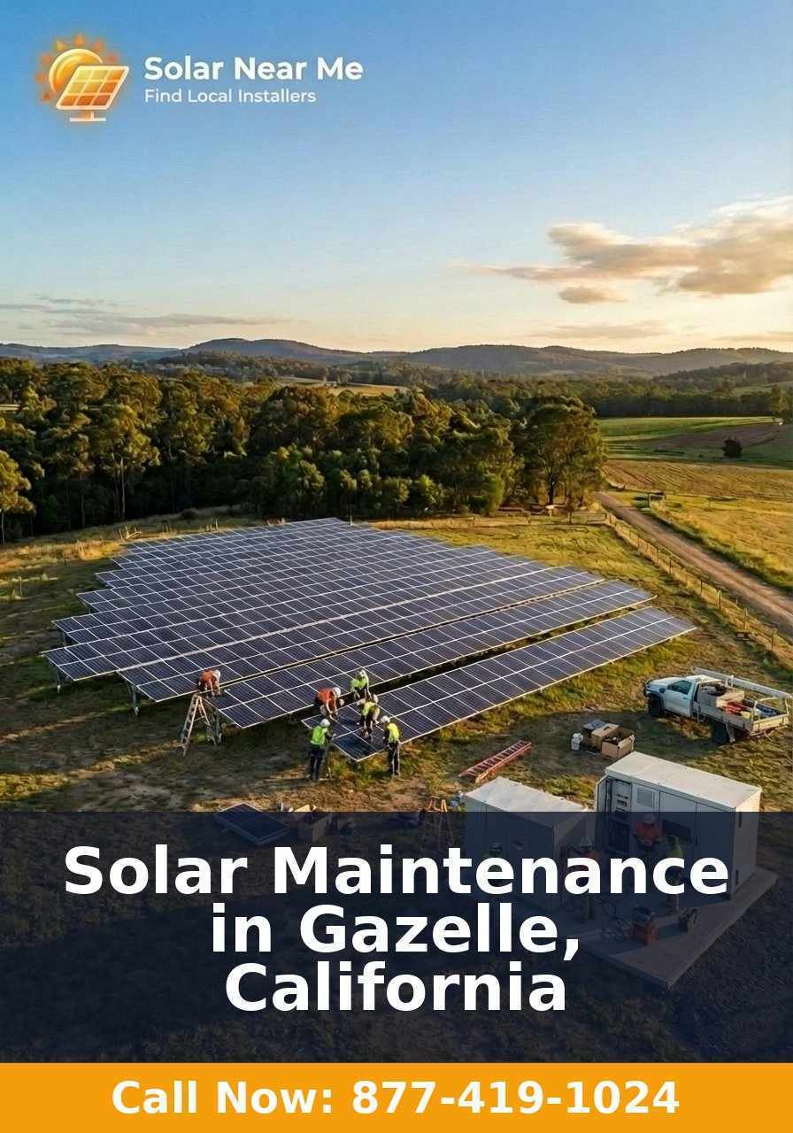 Solar Maintenance in Gazelle, California