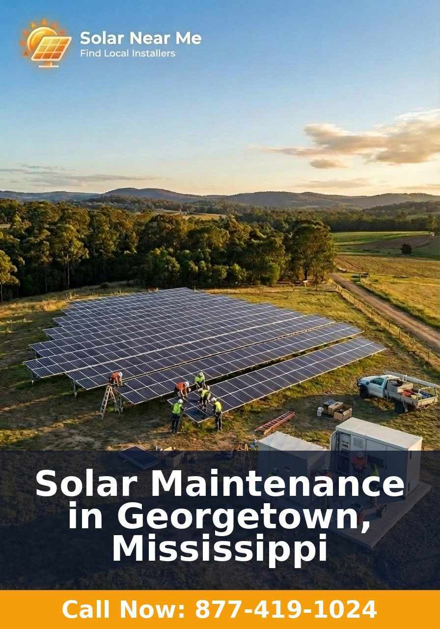 Solar Maintenance in Georgetown, Mississippi