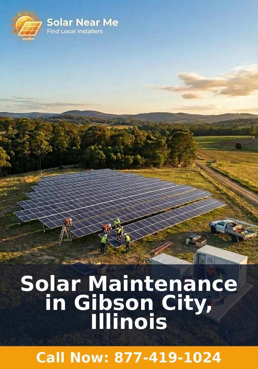 Solar Maintenance in Gibson City, Illinois