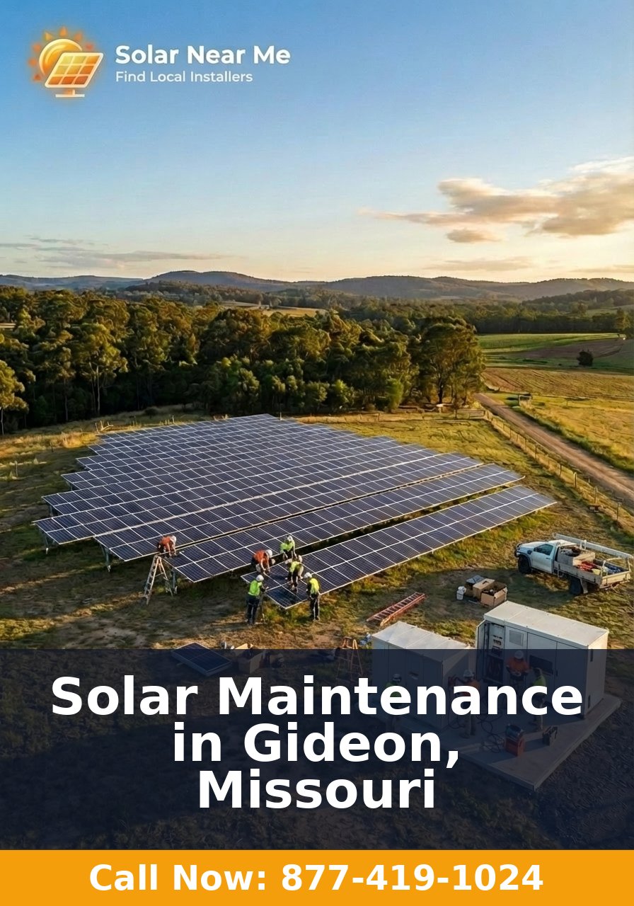 Solar Maintenance in Gideon, Missouri