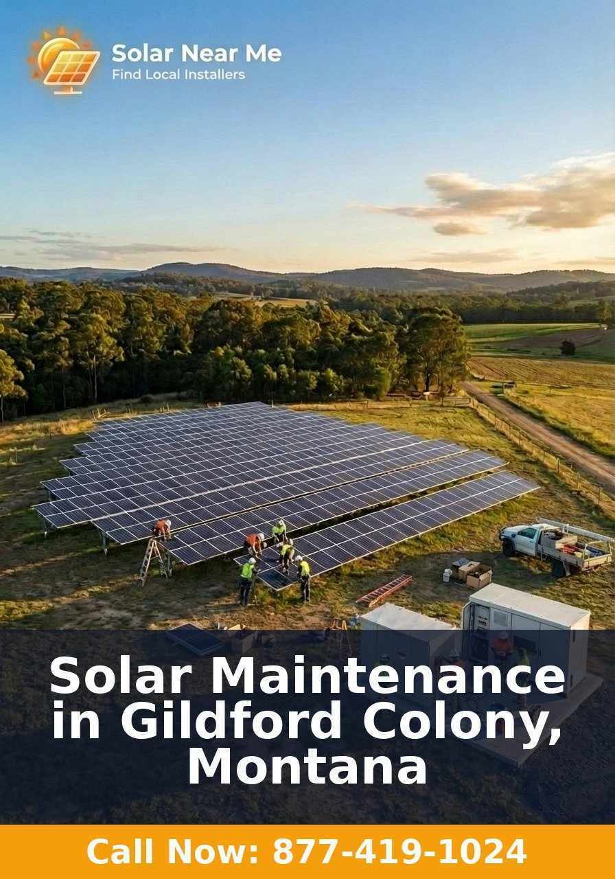 Solar Maintenance in Gildford Colony, Montana