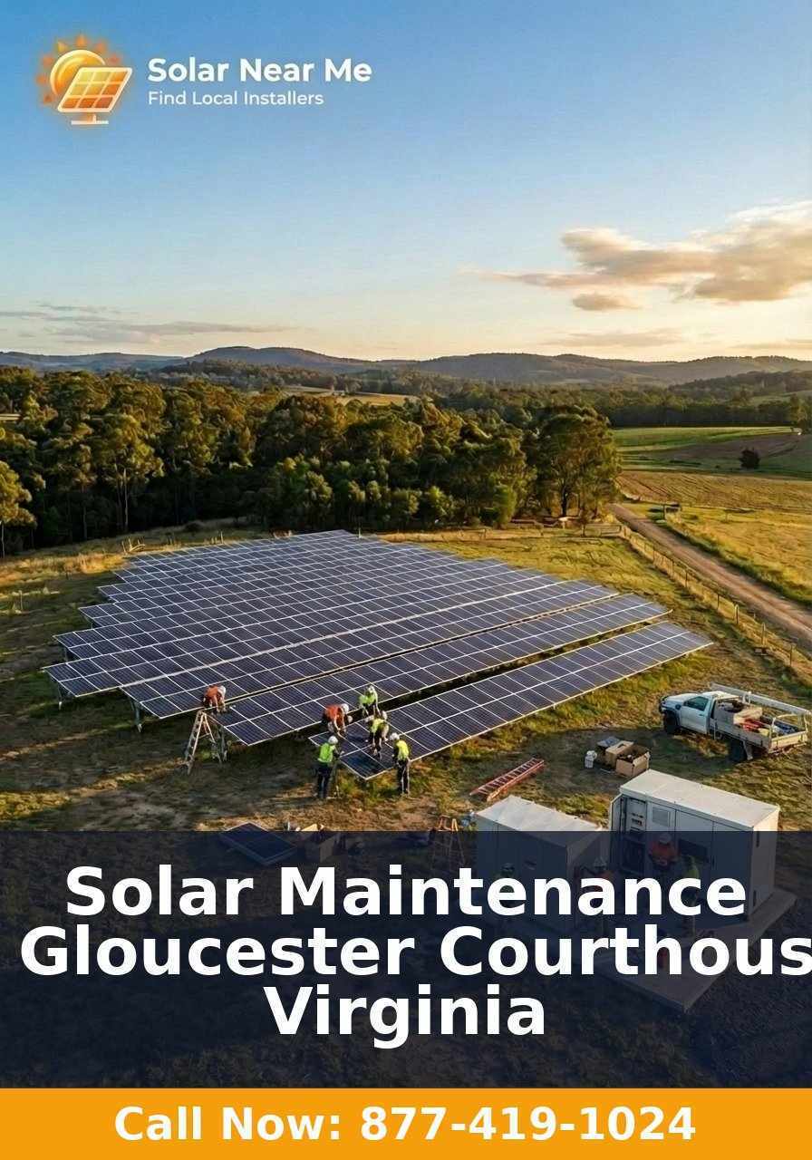 Solar Maintenance in Gloucester Courthouse, Virginia