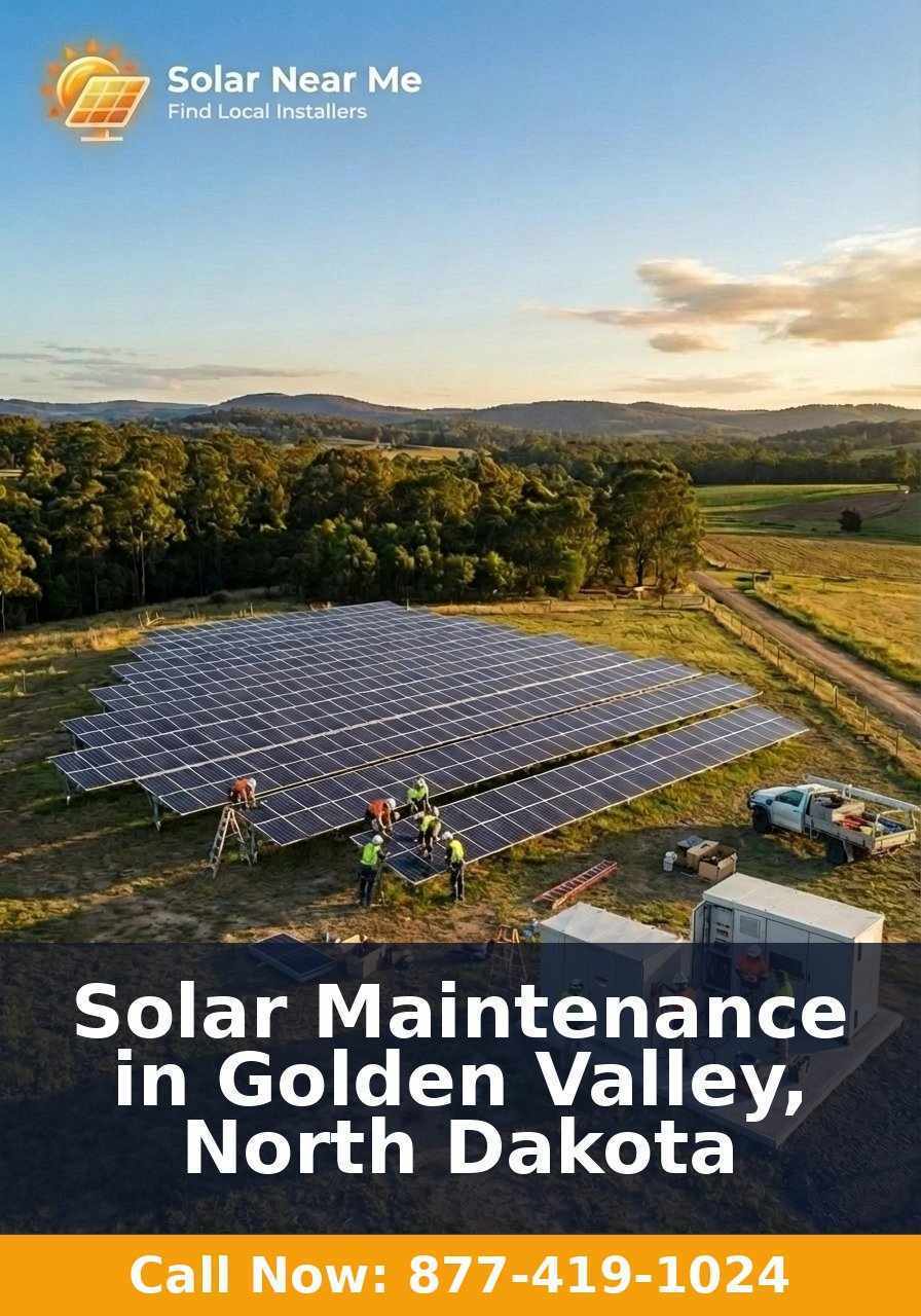 Solar Maintenance in Golden Valley, North Dakota