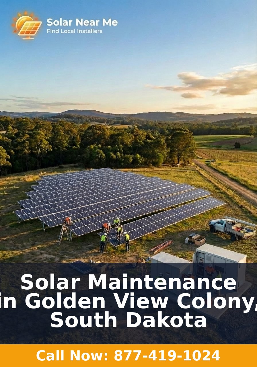 Solar Maintenance in Golden View Colony, South Dakota