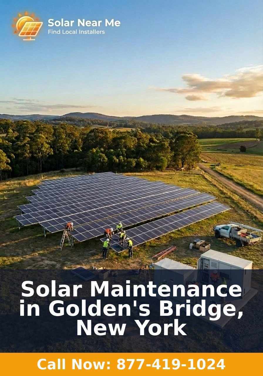 Solar Maintenance in Golden's Bridge, New York
