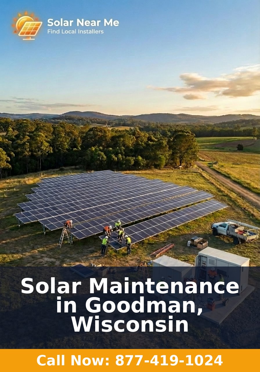 Solar Maintenance in Goodman, Wisconsin