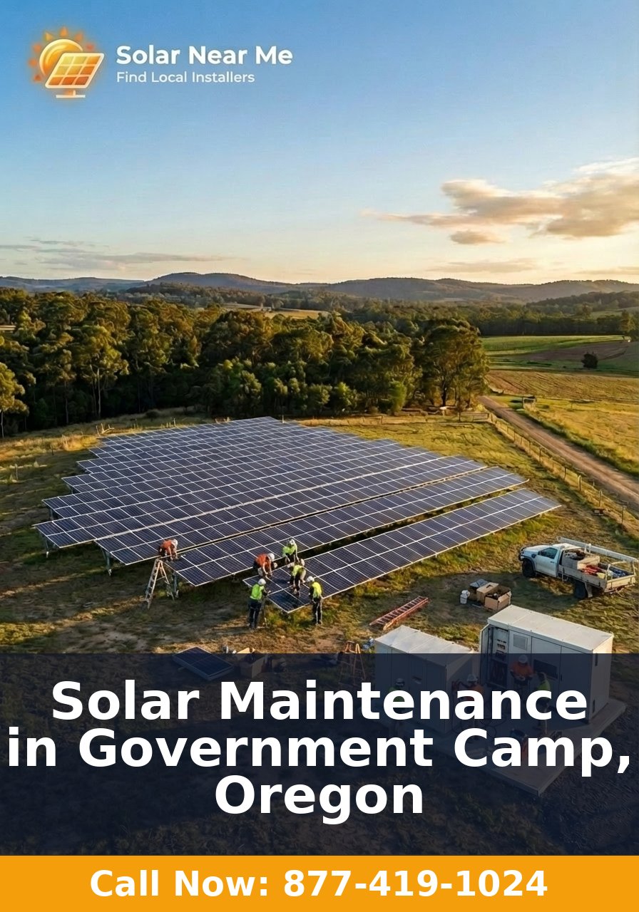 Solar Maintenance in Government Camp, Oregon