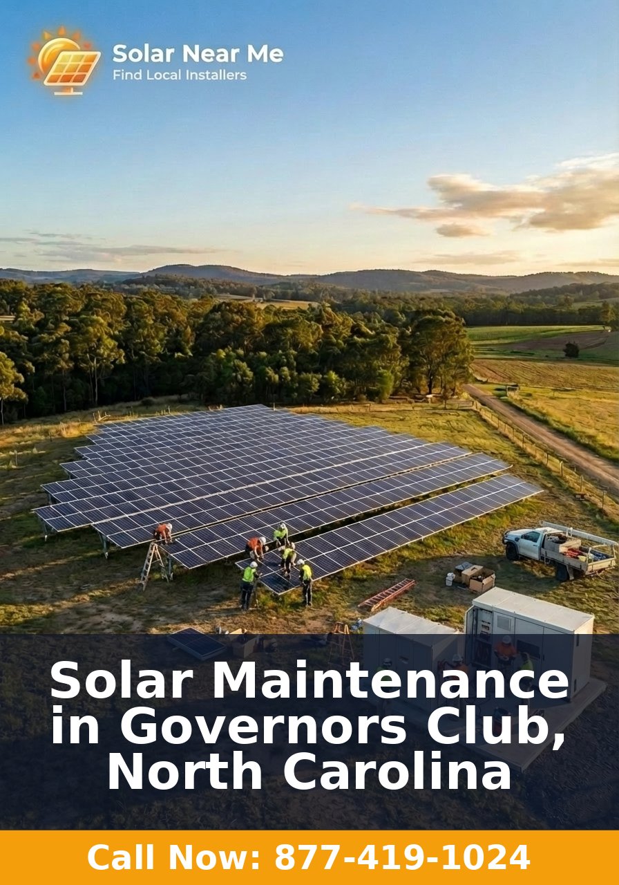 Solar Maintenance in Governors Club, North Carolina