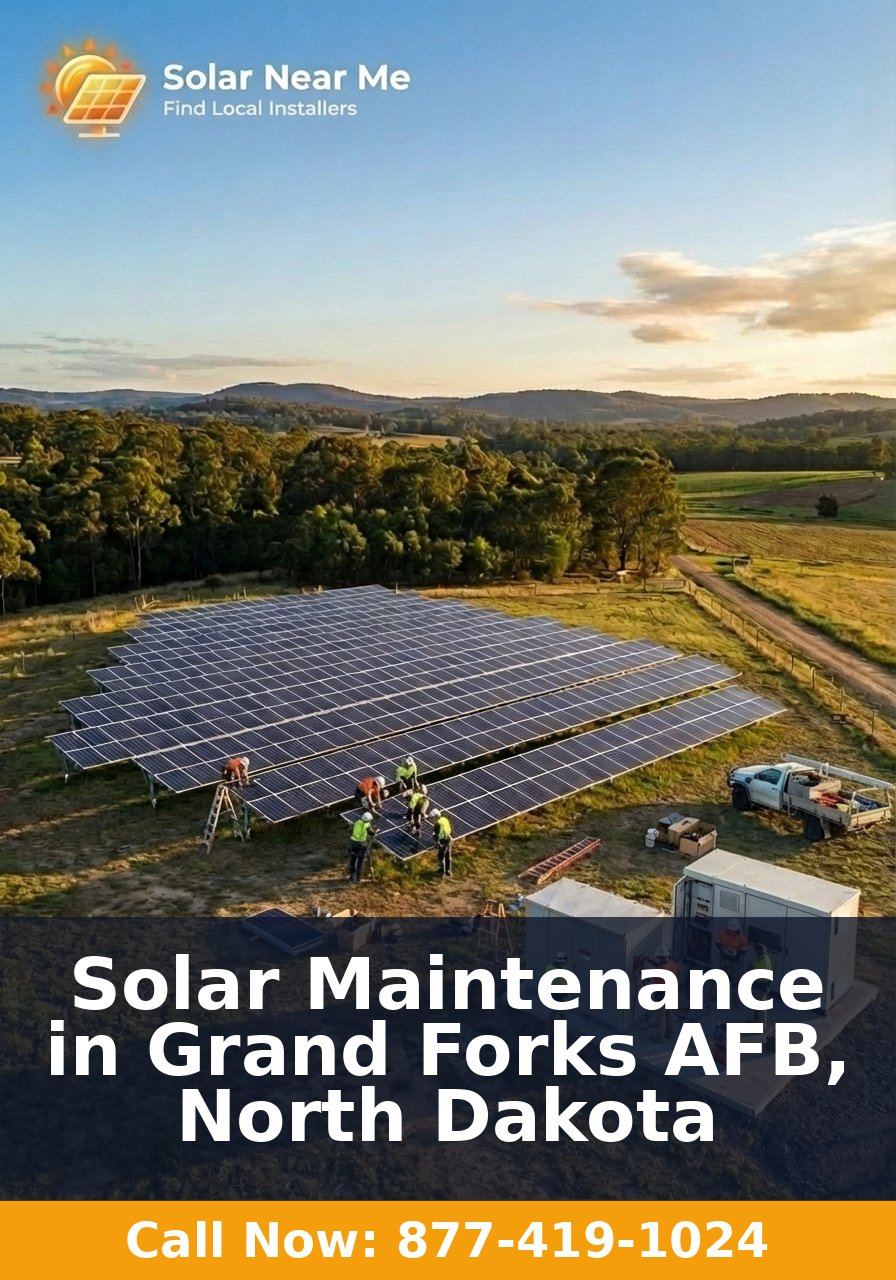Solar Maintenance in Grand Forks AFB, North Dakota