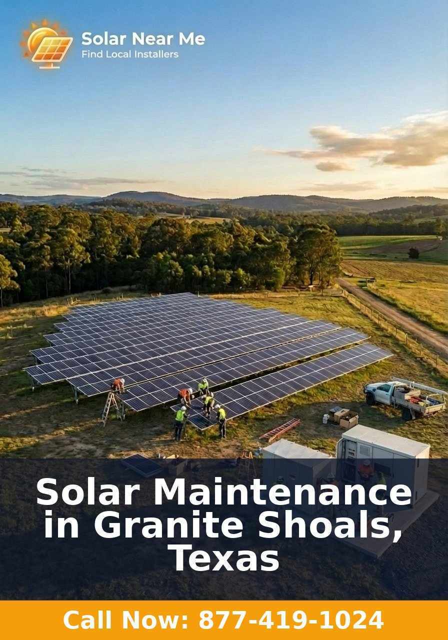 Solar Maintenance in Granite Shoals, Texas