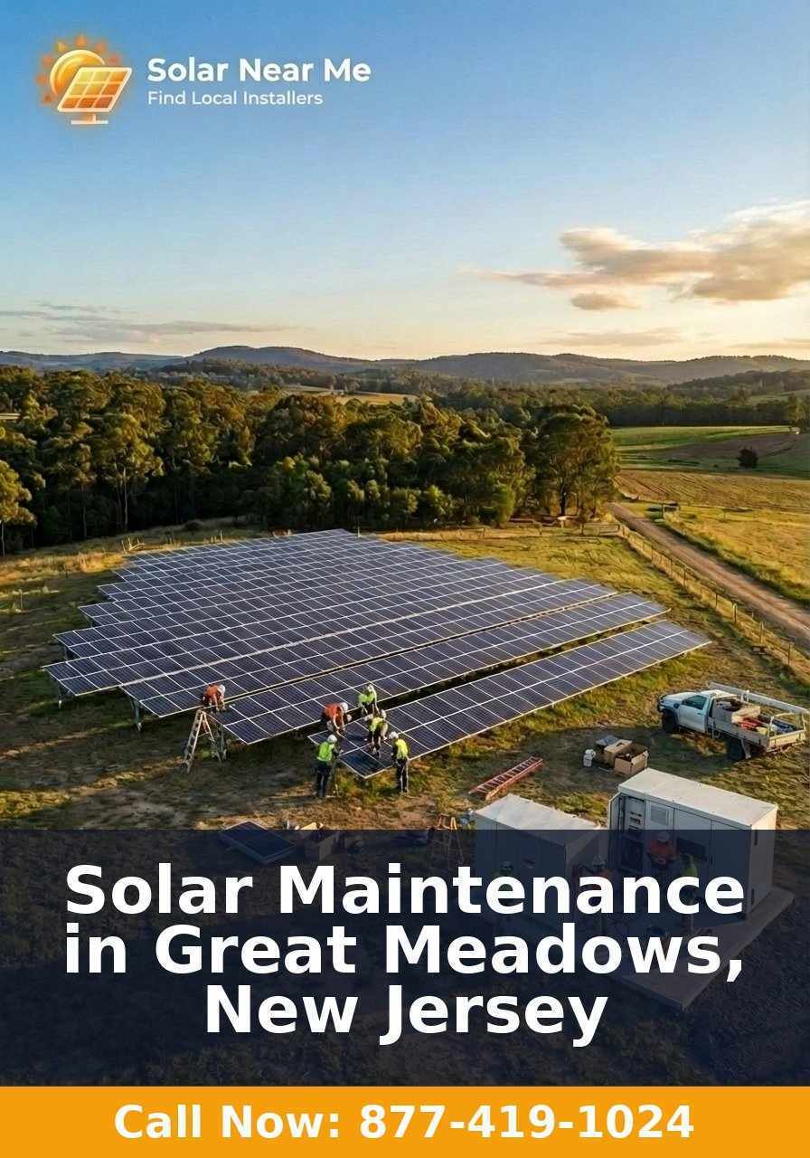 Solar Maintenance in Great Meadows, New Jersey