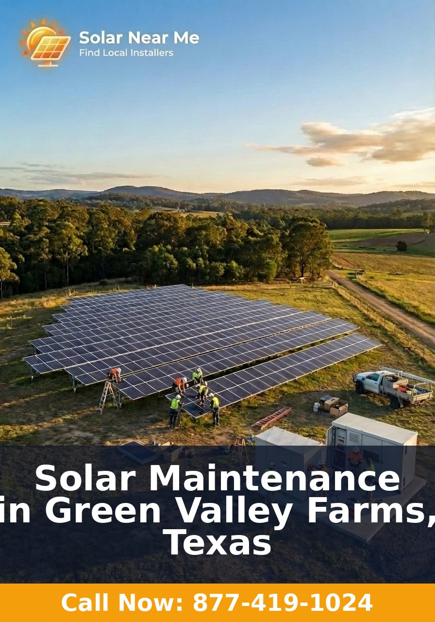 Solar Maintenance in Green Valley Farms, Texas