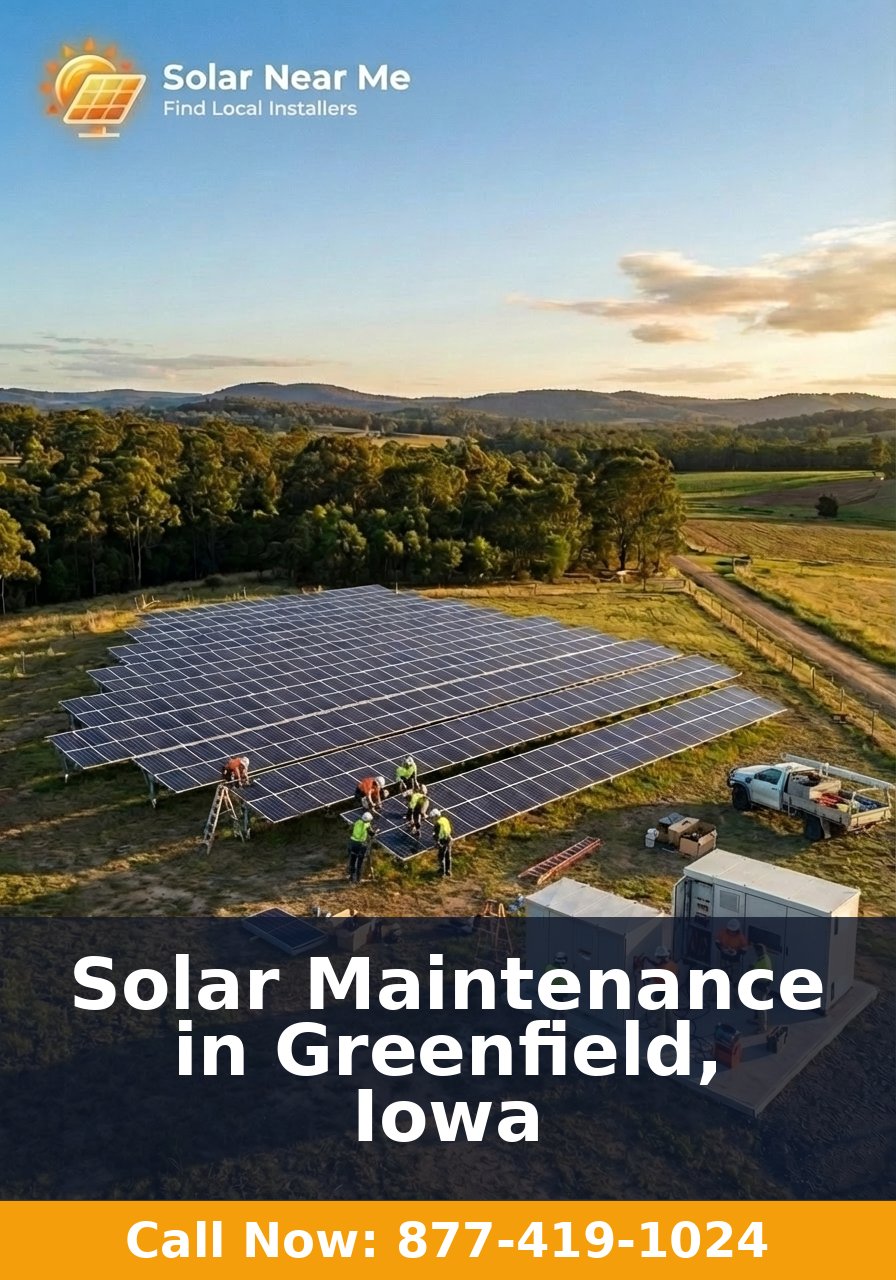 Solar Maintenance in Greenfield, Iowa