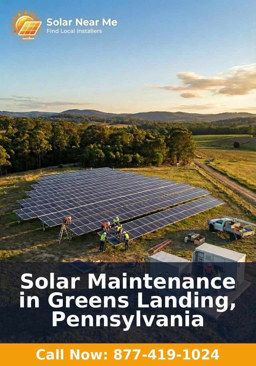 Solar Maintenance in Greens Landing, Pennsylvania
