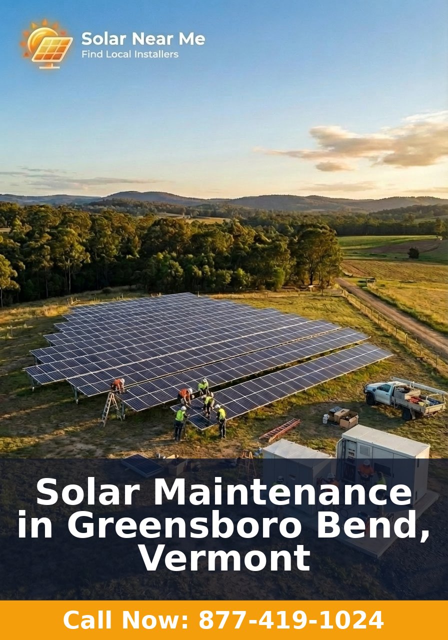 Solar Maintenance in Greensboro Bend, Vermont