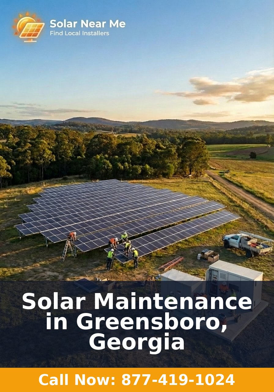 Solar Maintenance in Greensboro, Georgia