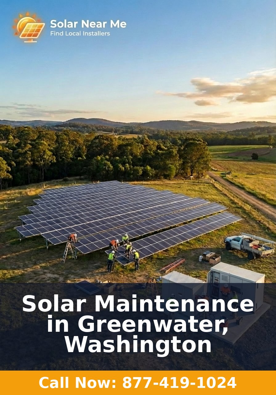 Solar Maintenance in Greenwater, Washington