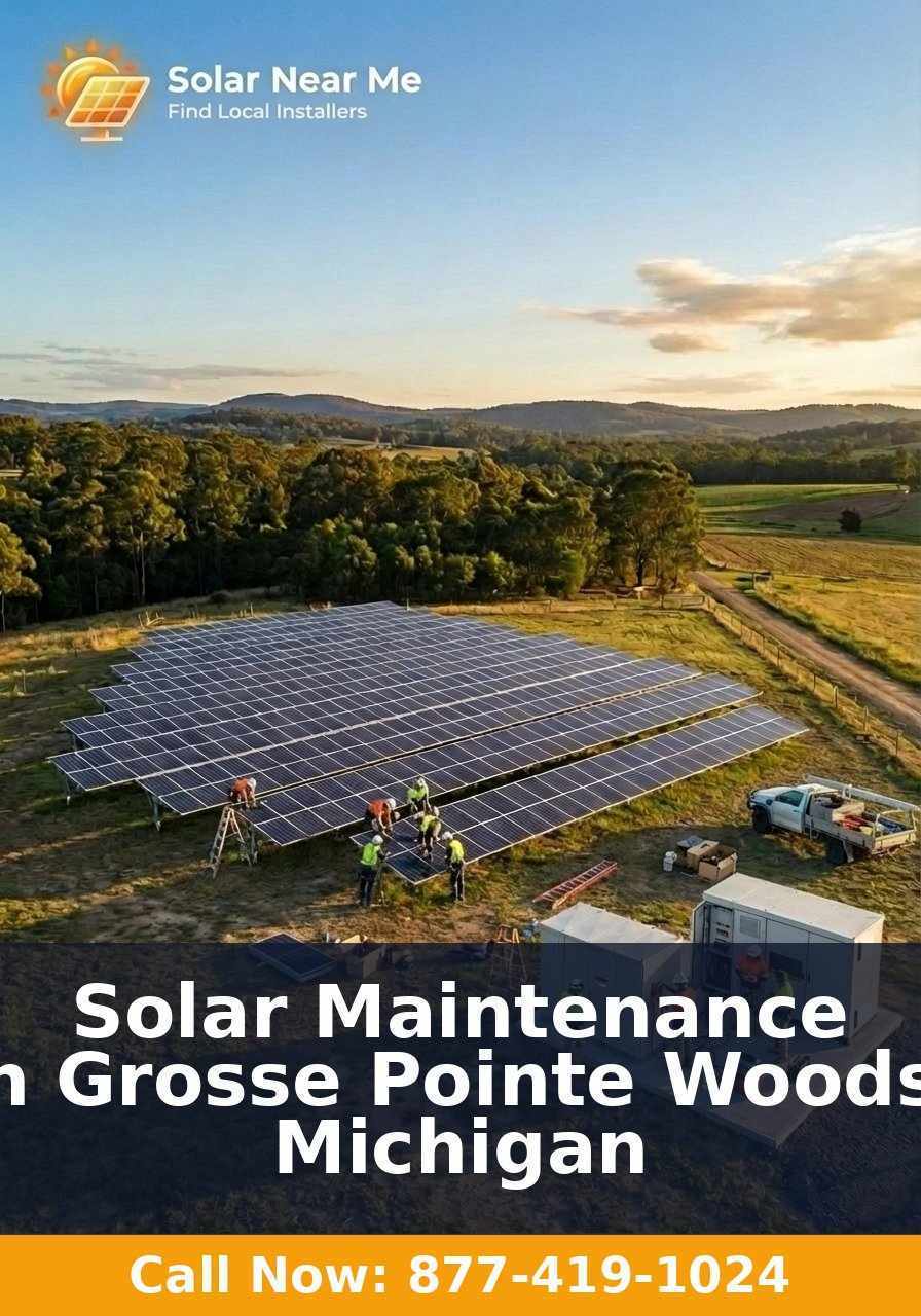 Solar Maintenance in Grosse Pointe Woods, Michigan