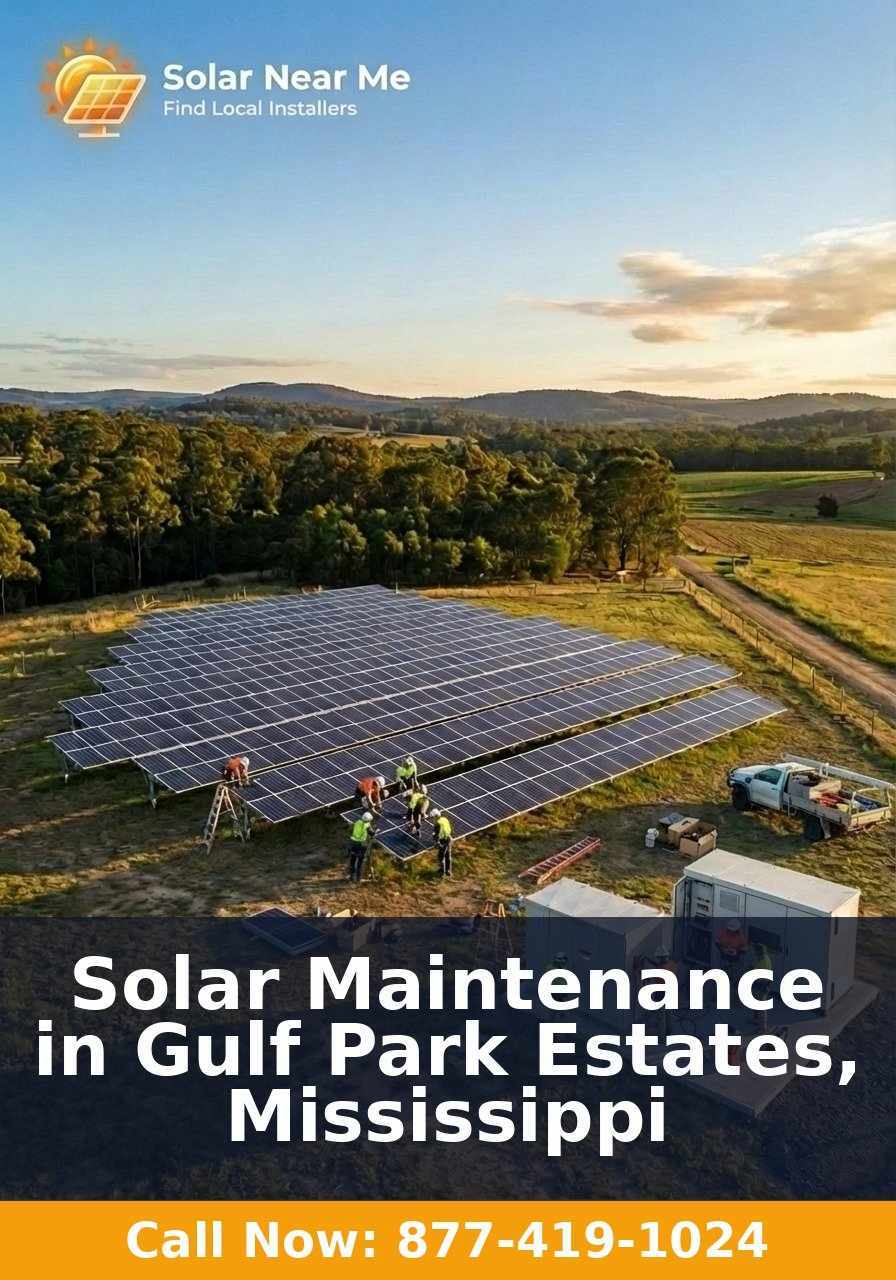 Solar Maintenance in Gulf Park Estates, Mississippi