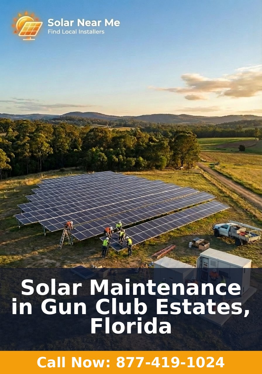 Solar Maintenance in Gun Club Estates, Florida