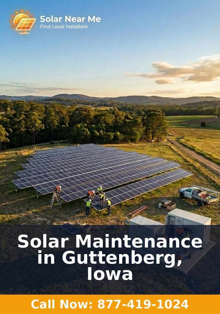 Solar Maintenance in Guttenberg, Iowa