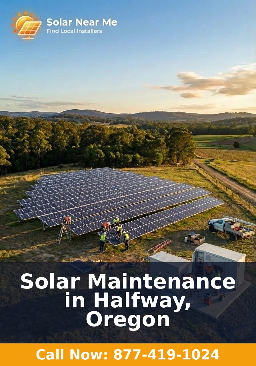 Solar Maintenance in Halfway, Oregon