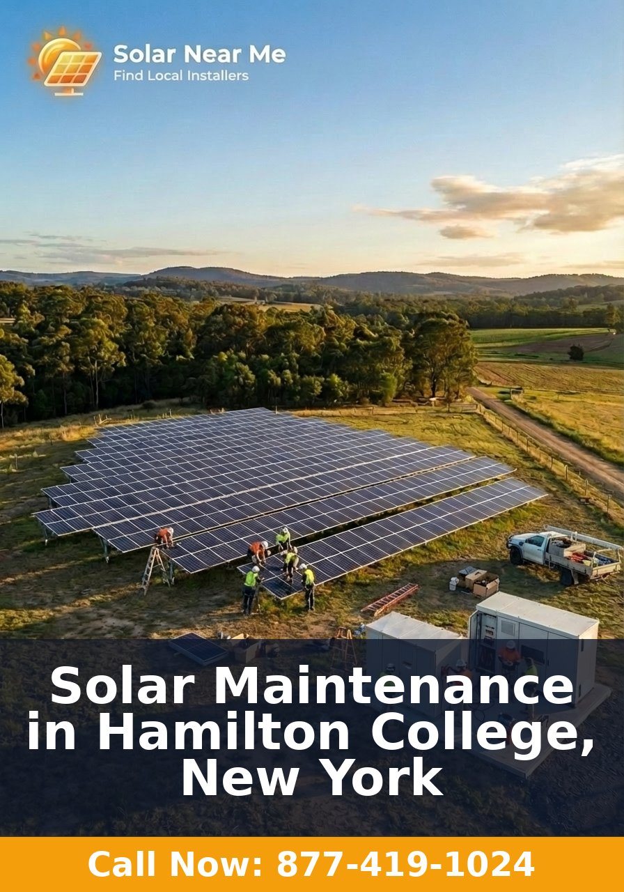 Solar Maintenance in Hamilton College, New York
