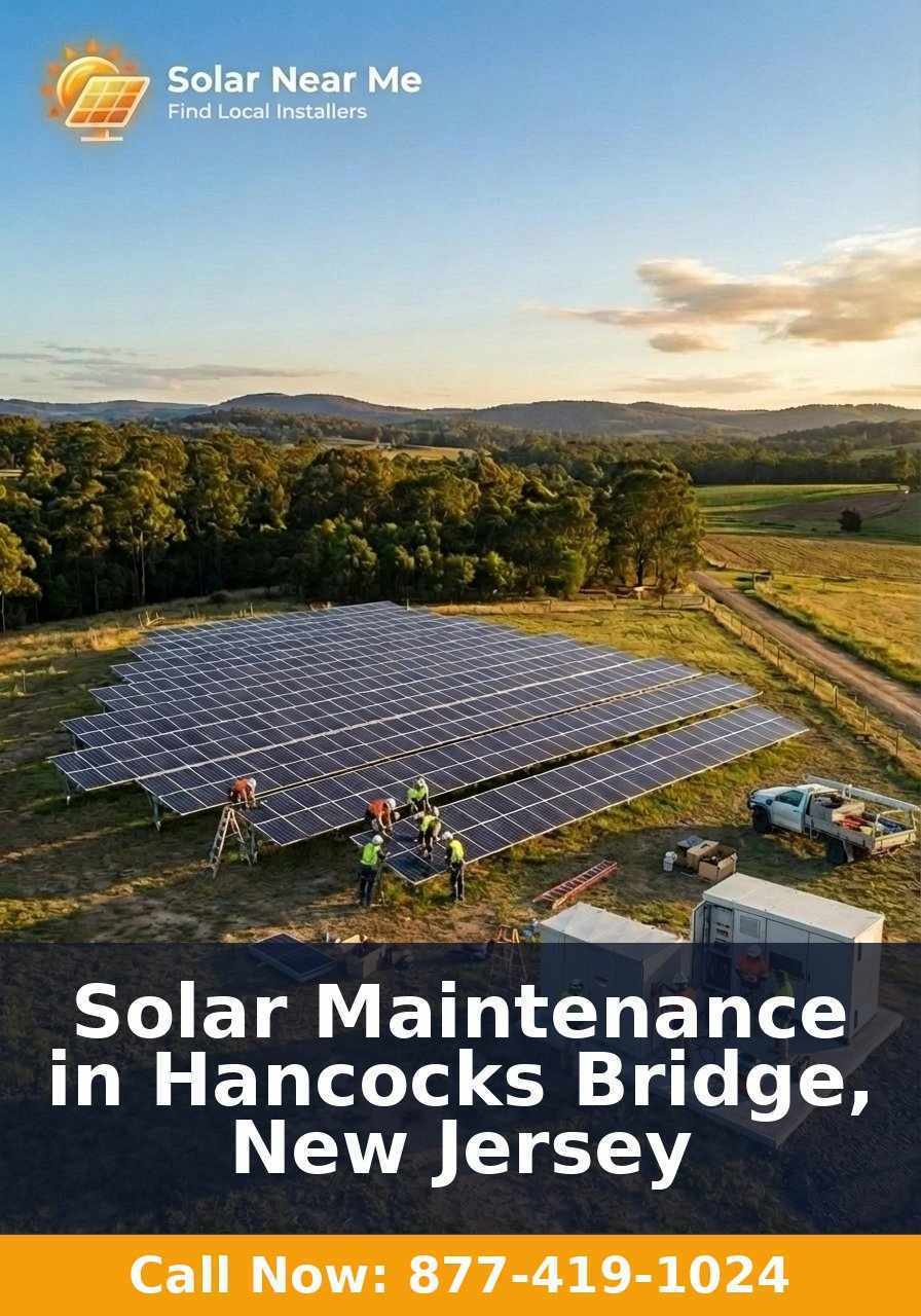 Solar Maintenance in Hancocks Bridge, New Jersey