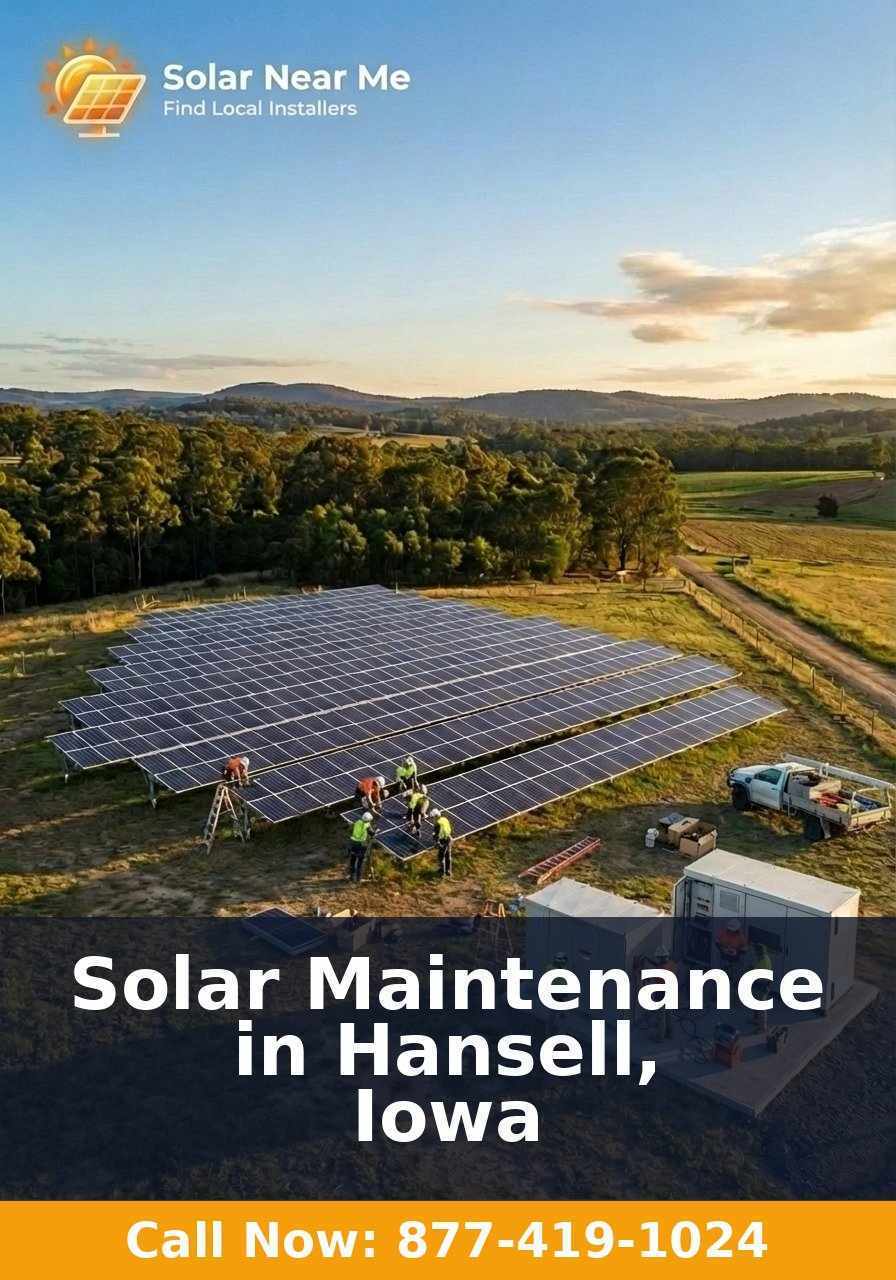 Solar Maintenance in Hansell, Iowa