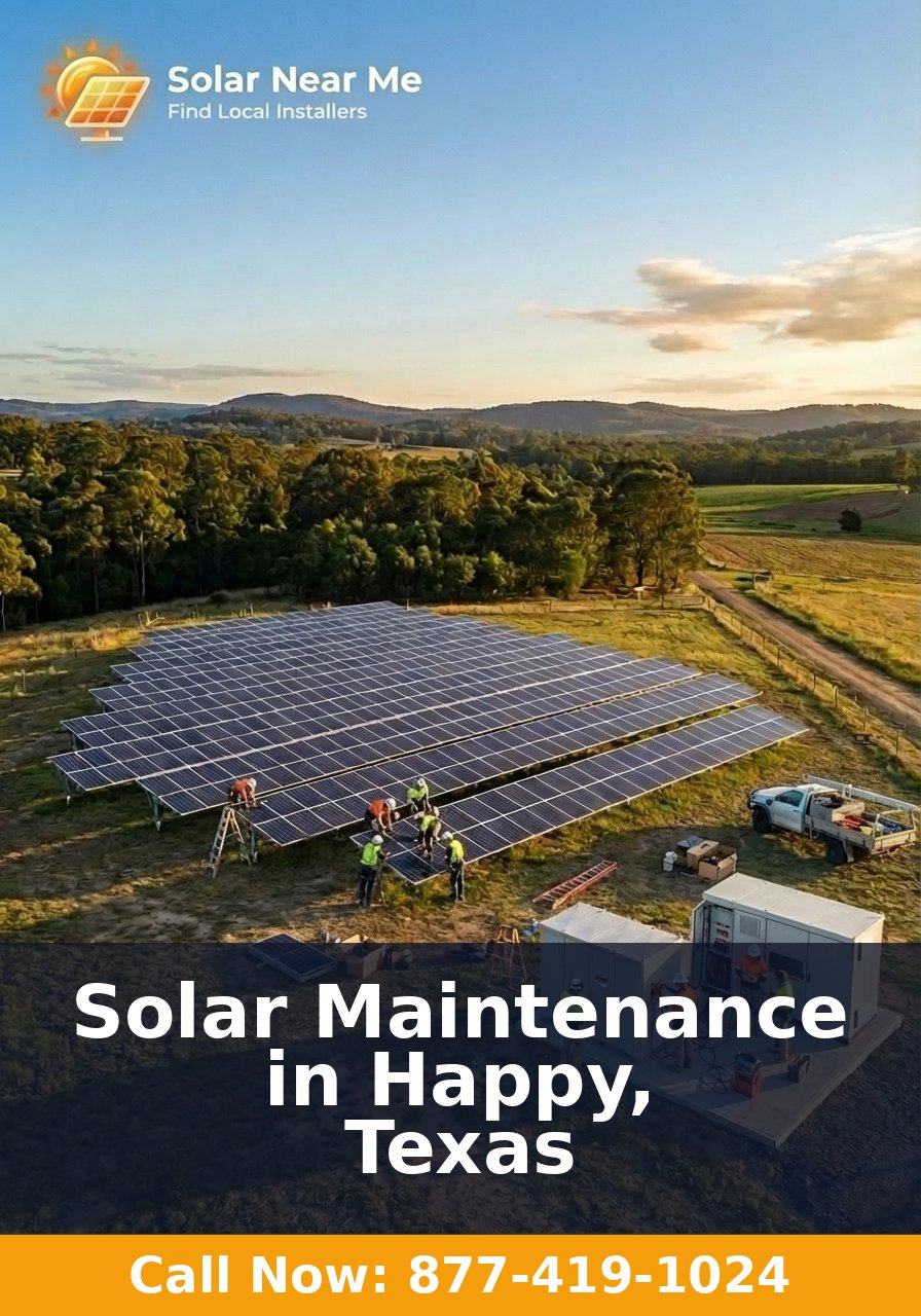 Solar Maintenance in Happy, Texas