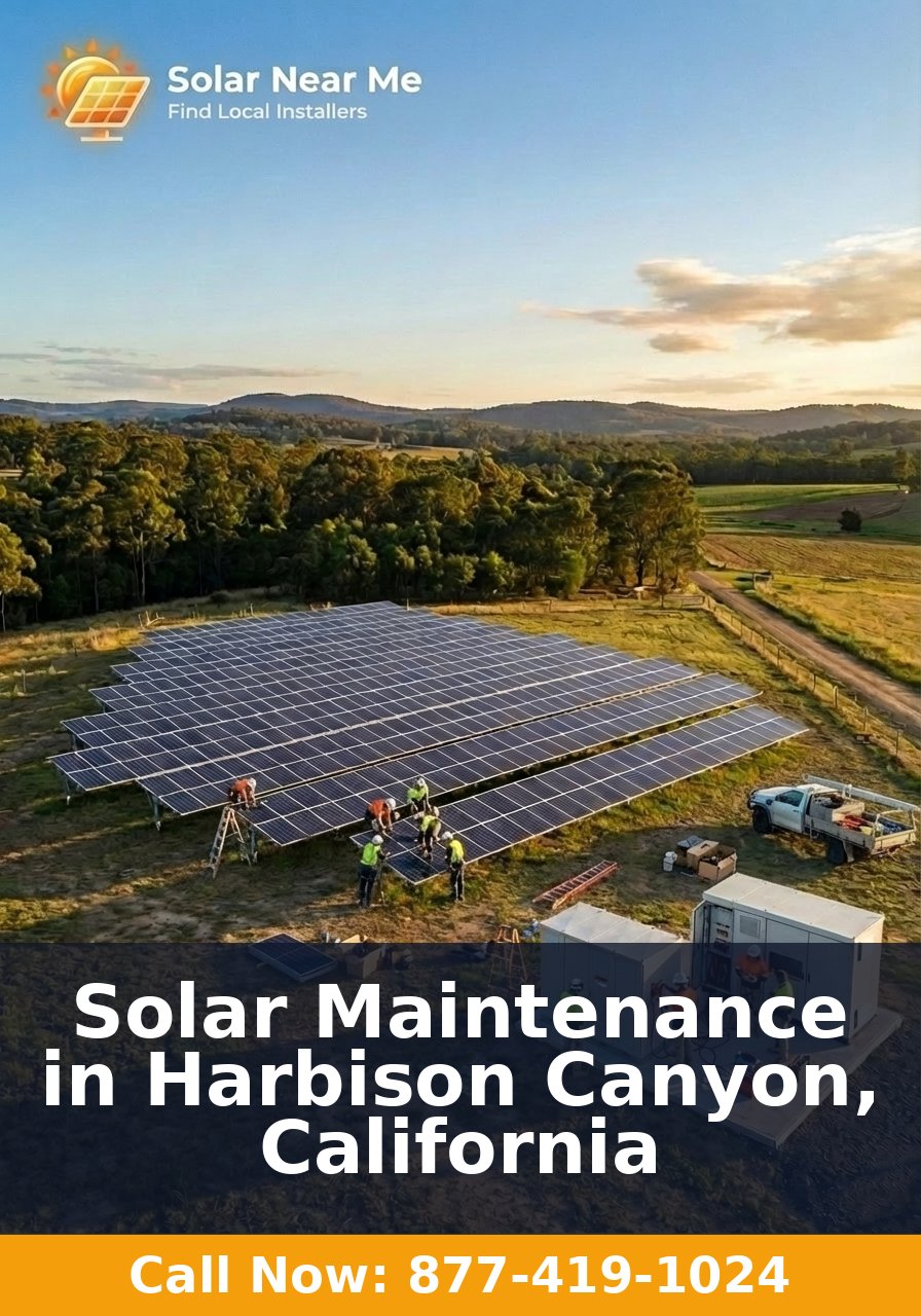 Solar Maintenance in Harbison Canyon, California