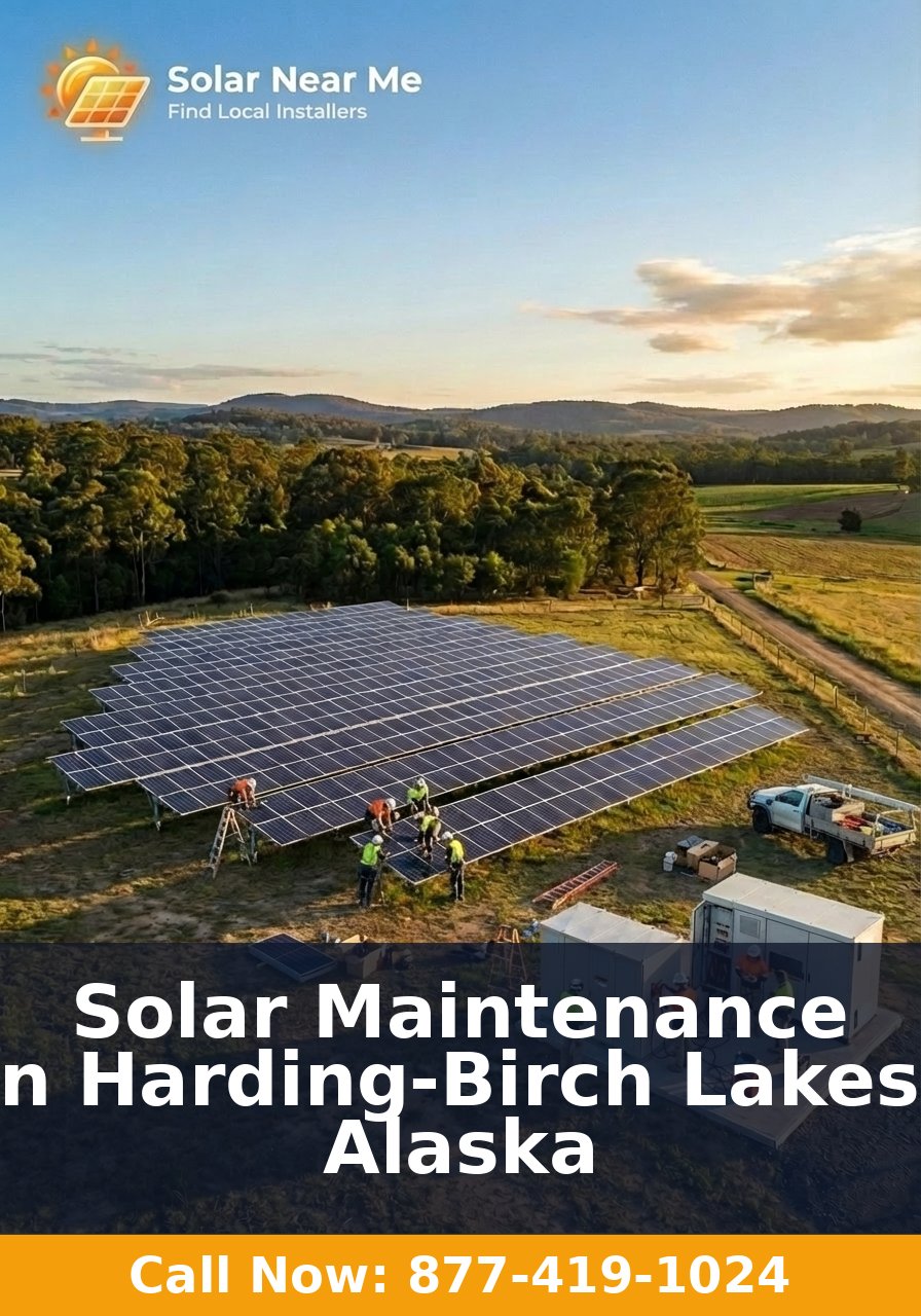 Solar Maintenance in Harding-Birch Lakes, Alaska