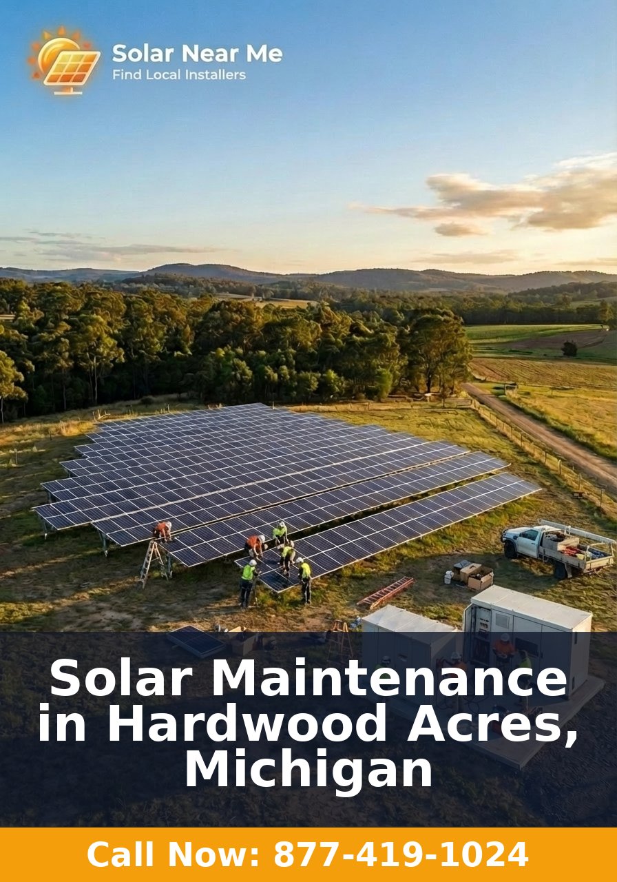 Solar Maintenance in Hardwood Acres, Michigan