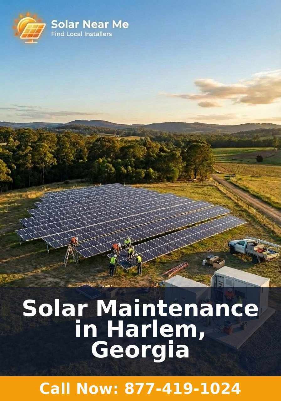 Solar Maintenance in Harlem, Georgia
