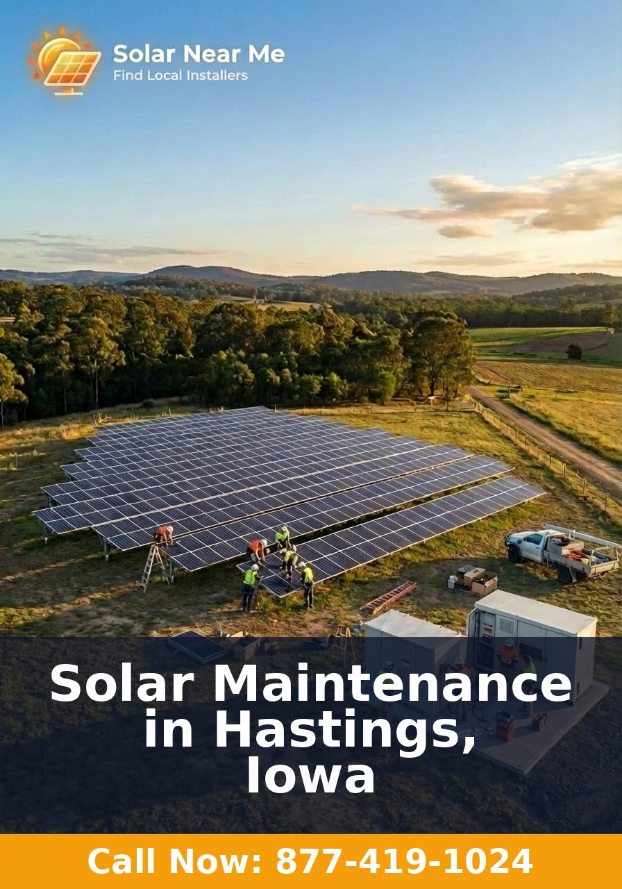 Solar Maintenance in Hastings, Iowa