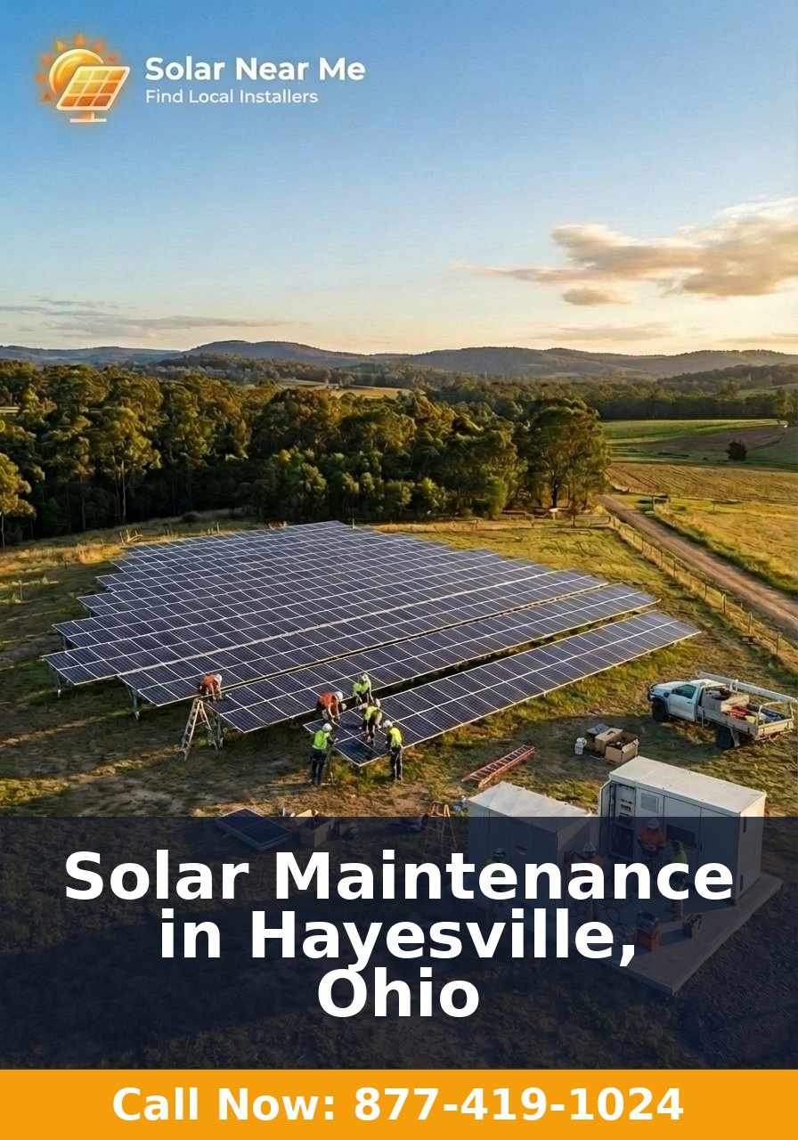Solar Maintenance in Hayesville, Ohio