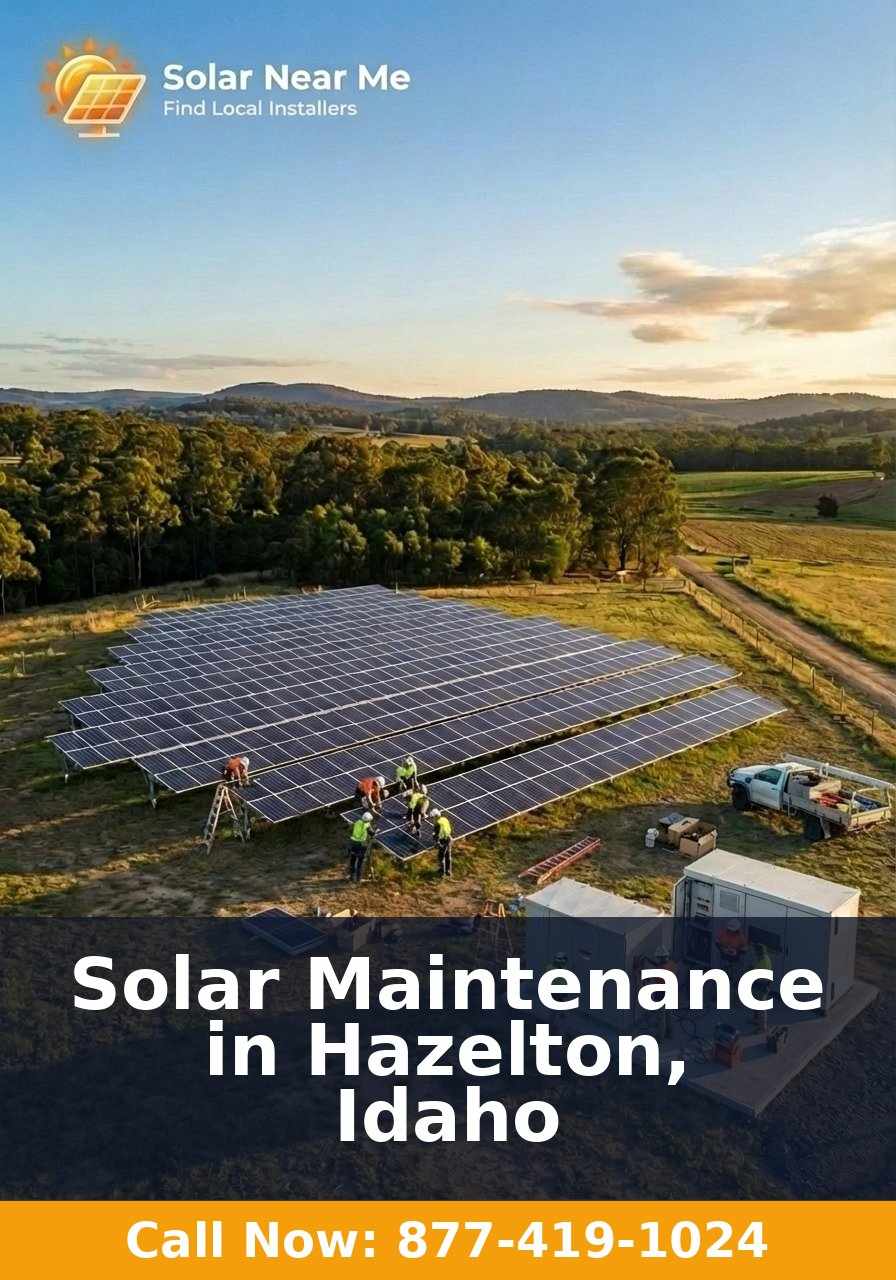 Solar Maintenance in Hazelton, Idaho