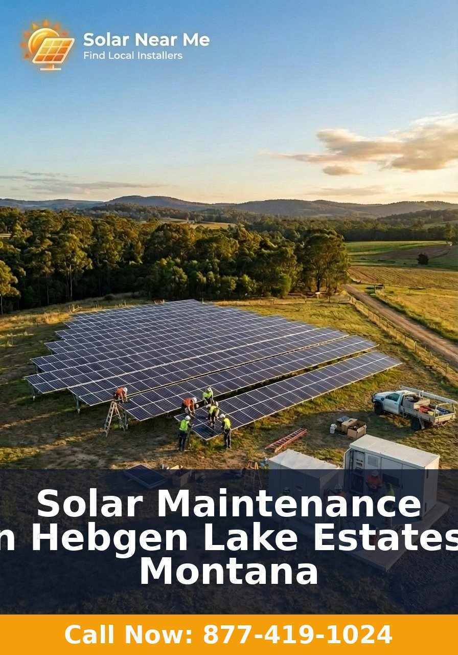 Solar Maintenance in Hebgen Lake Estates, Montana