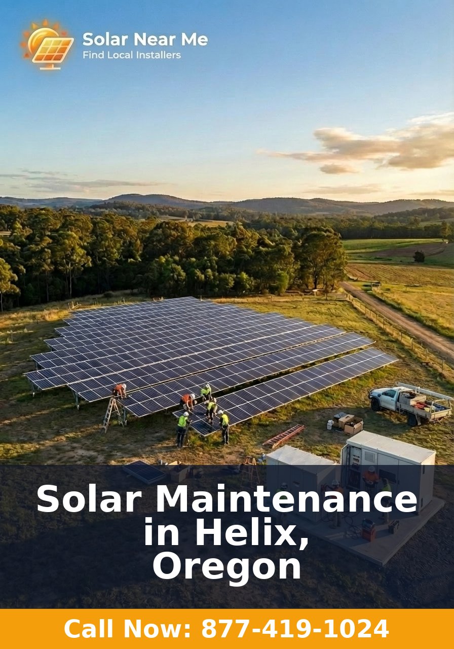 Solar Maintenance in Helix, Oregon