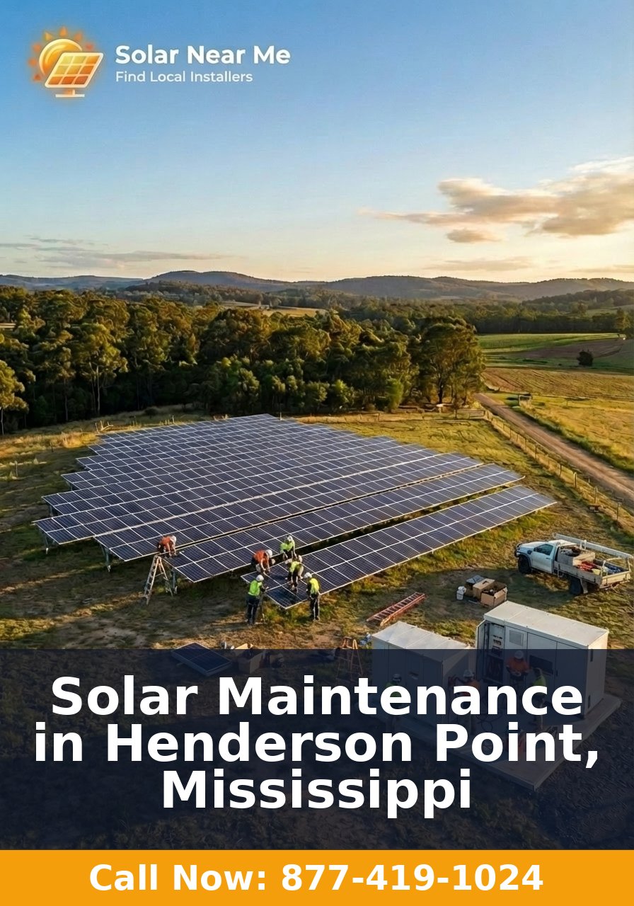 Solar Maintenance in Henderson Point, Mississippi