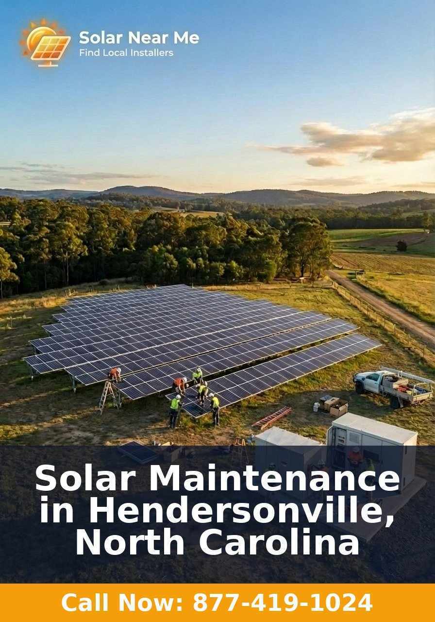 Solar Maintenance in Hendersonville, North Carolina