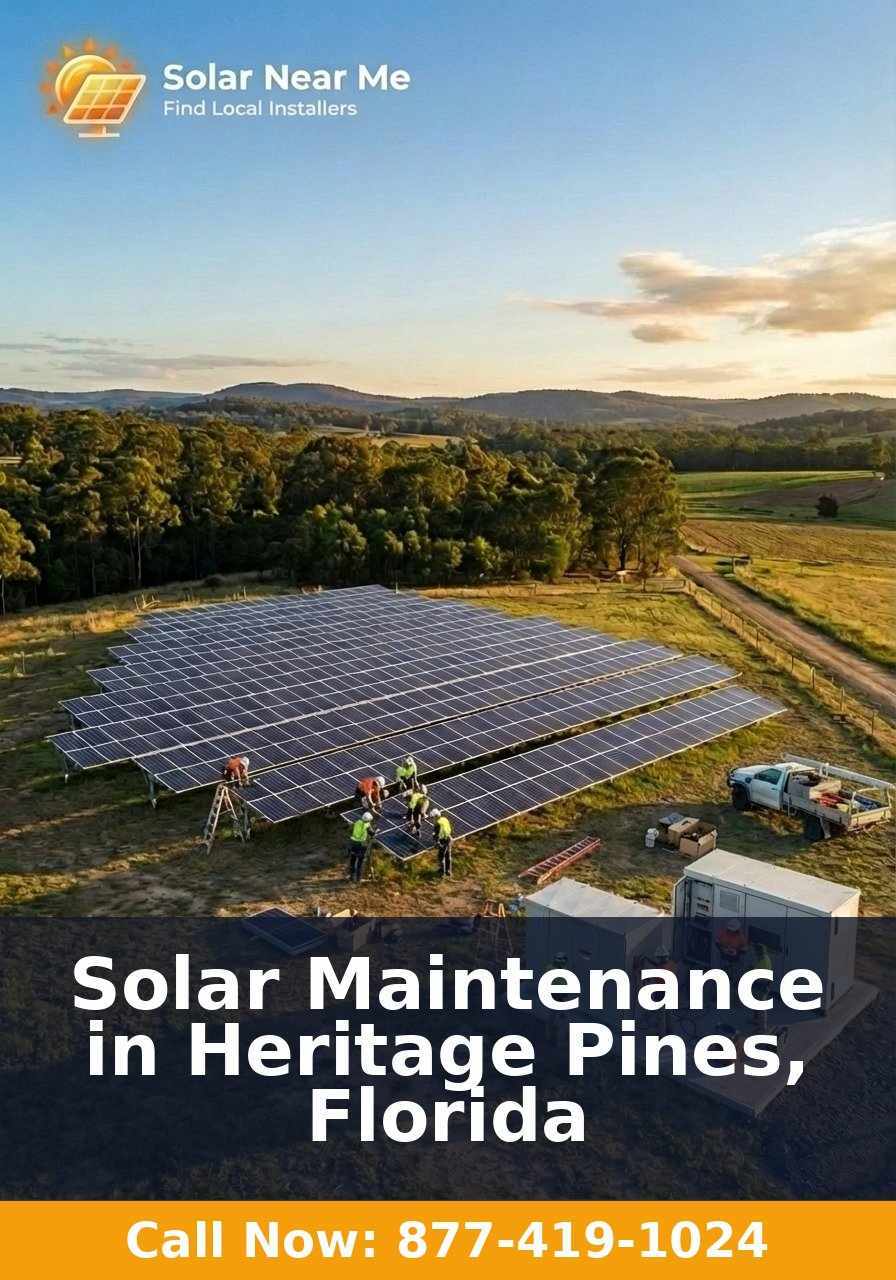 Solar Maintenance in Heritage Pines, Florida